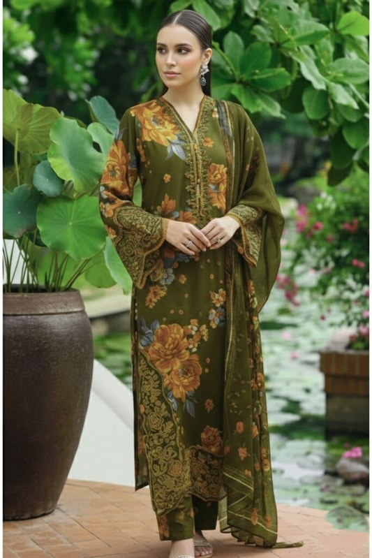 BAROQUE 2026 LAWN DIGITAL PRINT UNSTITCH COLLECTION BY SHAEBIZ