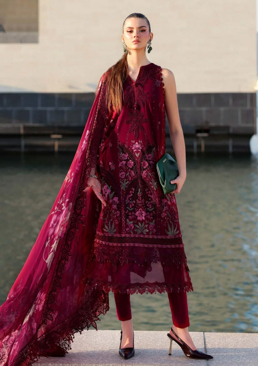 MARIA.B 2026 LAWN CHICKEN KARI UNSTITCH COLLECTION BY SHAEBIZ