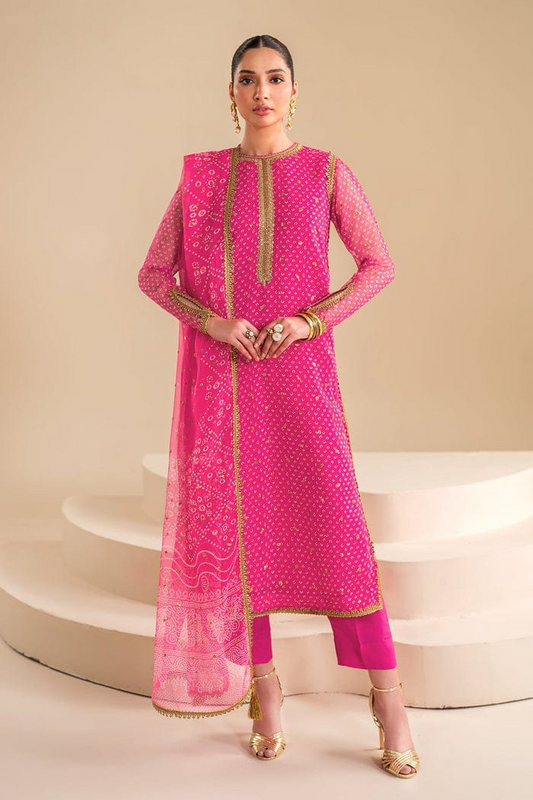 BAROQUE 2026 FORMAL SWISS LAWN PARTY WEAR UNSTITCH COLLECTION BY SHAEBIZ