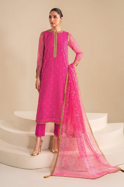 BAROQUE 2026 FORMAL SWISS LAWN PARTY WEAR UNSTITCH COLLECTION BY SHAEBIZ