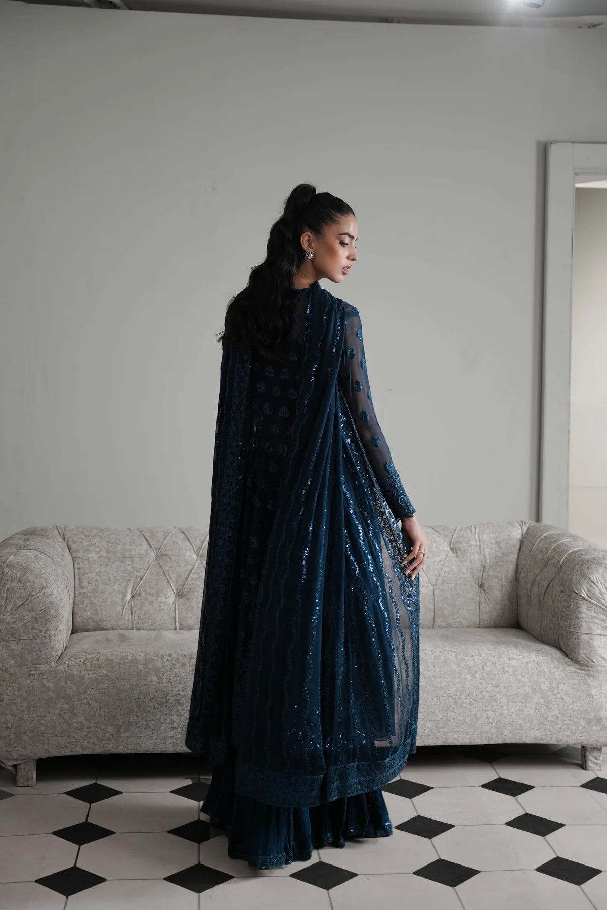ZAIB ZINC CHIFFON PARTY WEAR| UNSTITCHED 3 PCS BY SHAEBIZ