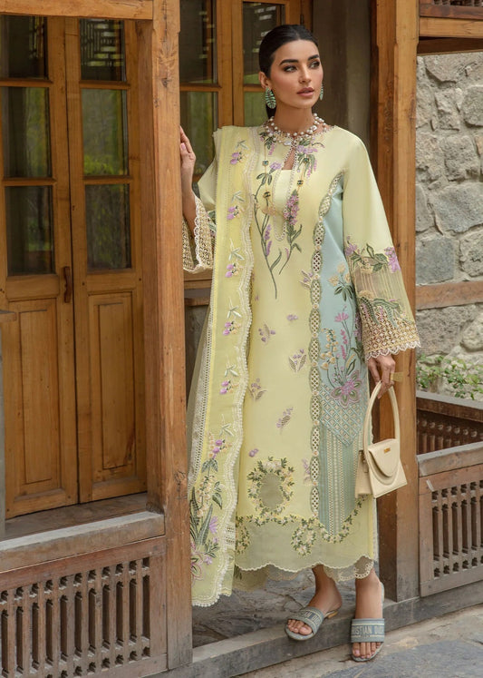 CRIMSON LAWN CHICKEN KARI 2026 UNSTITCH COLLECTION BY SHAEBIZ
