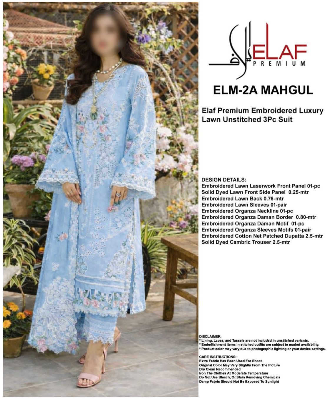 ELAF LAWN 2026 CHICKEN KARI UNSTITCH COLLECTION BY SHAEBIZ
