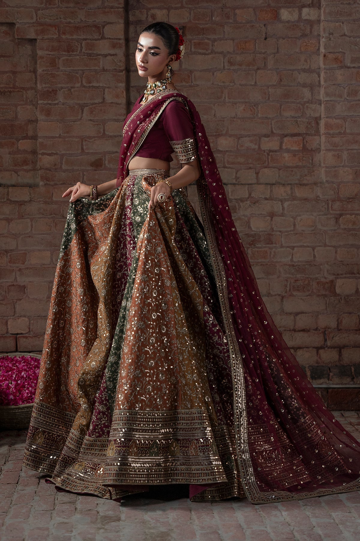 MINA KASHIF ZAH E NASEEB NEW LUXURY VIRAL RAW SILK UNSTITCH 16 KALI MAXI