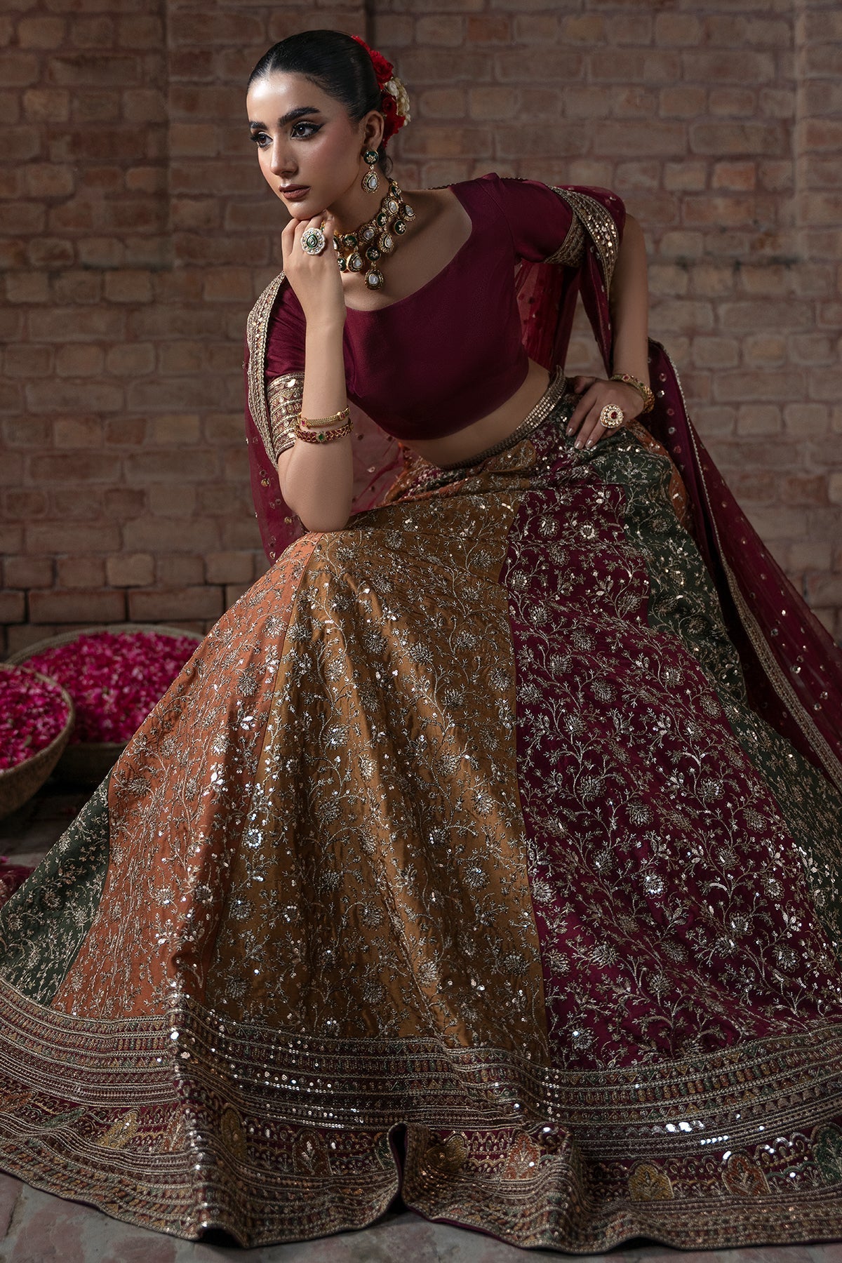 MINA KASHIF ZAH E NASEEB NEW LUXURY VIRAL RAW SILK UNSTITCH 16 KALI MAXI