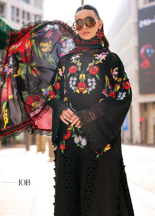 MARIA B Lawn Chicken Kari 2026 Luxury Unstitch Collection By Shaebiz