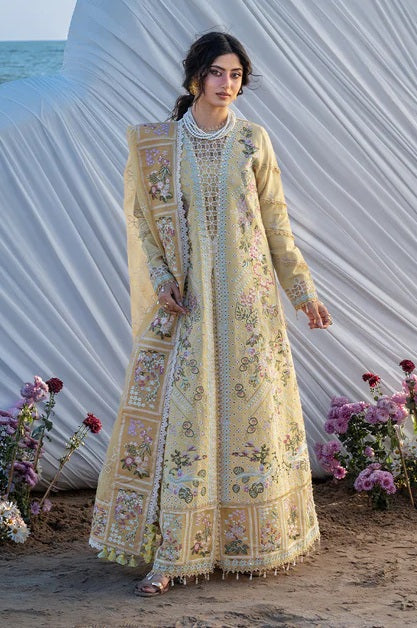 MAHNUR LAWN 2026 CHICKEN KARI UNSTITCH COLLECTION BY SHAEBIZ