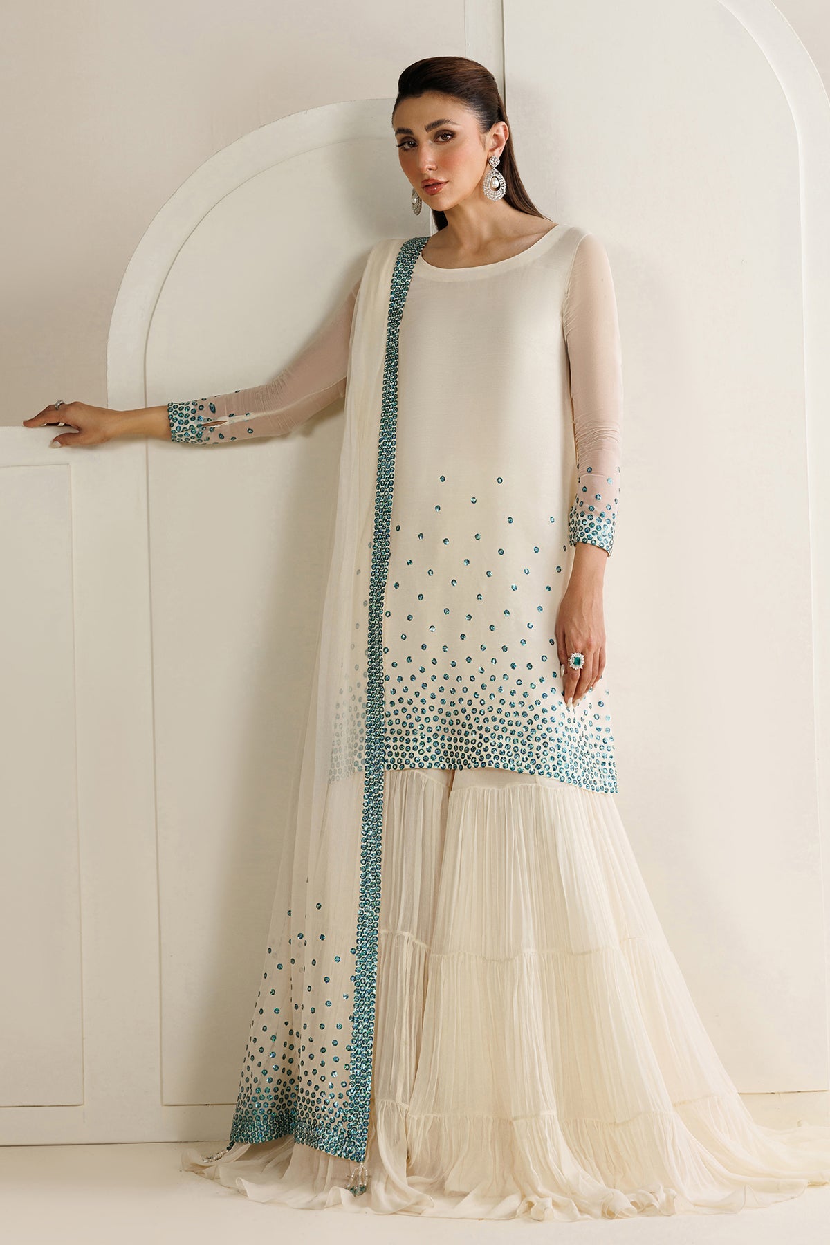 JAZMIN BLUE CHIFFON 2026 LATEST UNSTITCH COLLECTION BY SHABEIZ
