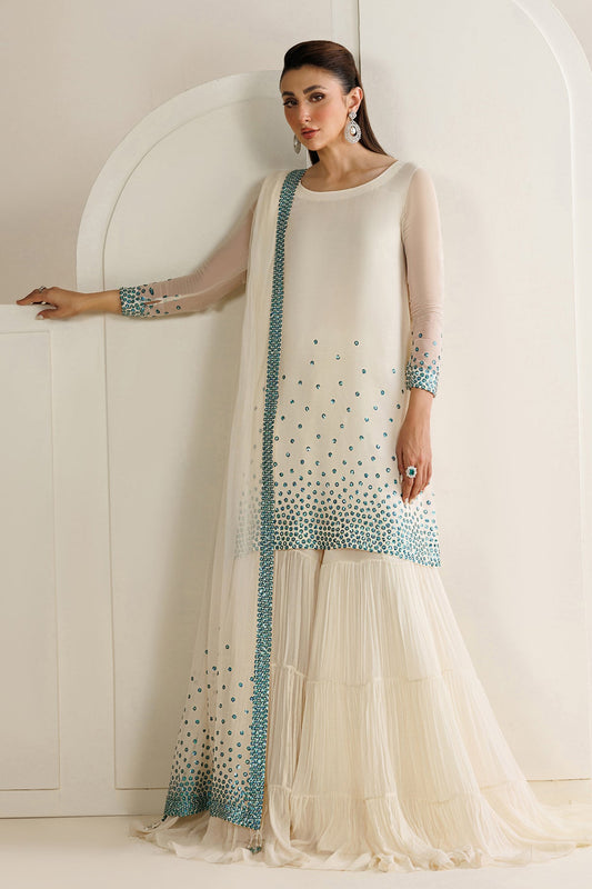JAZMIN BLUE CHIFFON 2026 LATEST UNSTITCH COLLECTION BY SHABEIZ