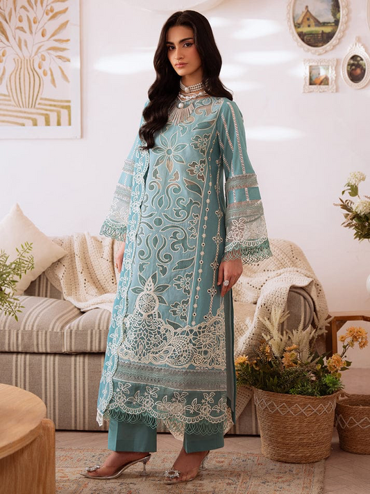 MAHNUR LUXURY LAWN CHICKEN 2026 KARI UNSTITCH COLLECTION BY SHAEBIZ