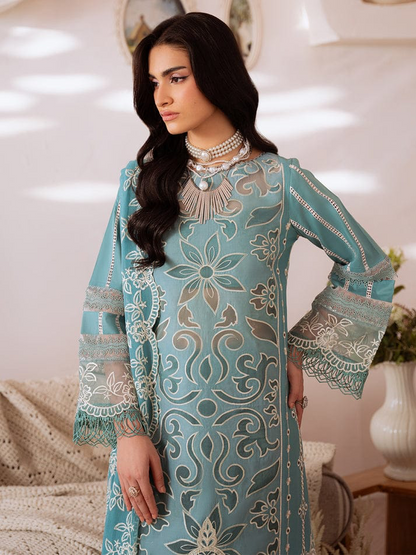 MAHNUR LUXURY LAWN CHICKEN 2026 KARI UNSTITCH COLLECTION BY SHAEBIZ