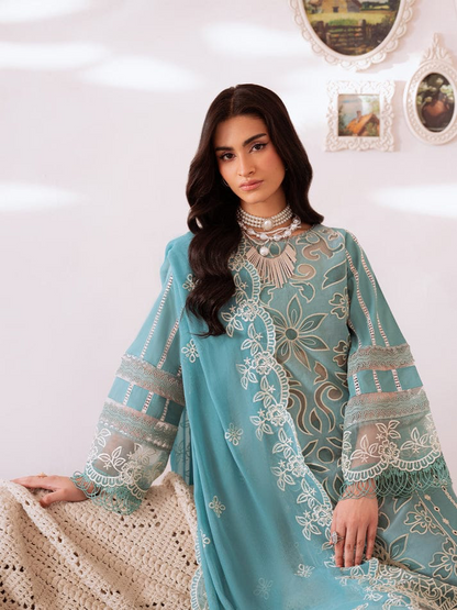 MAHNUR LUXURY LAWN CHICKEN 2026 KARI UNSTITCH COLLECTION BY SHAEBIZ