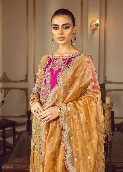 SARA ROHAIL SHEESHA SILK 2026 LUXURY WEDDING WEAR UNSTITCH COLLECTION BY SHAEBIZ