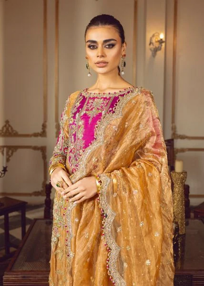 SARA ROHAIL SHEESHA SILK 2026 LUXURY WEDDING WEAR UNSTITCH COLLECTION BY SHAEBIZ