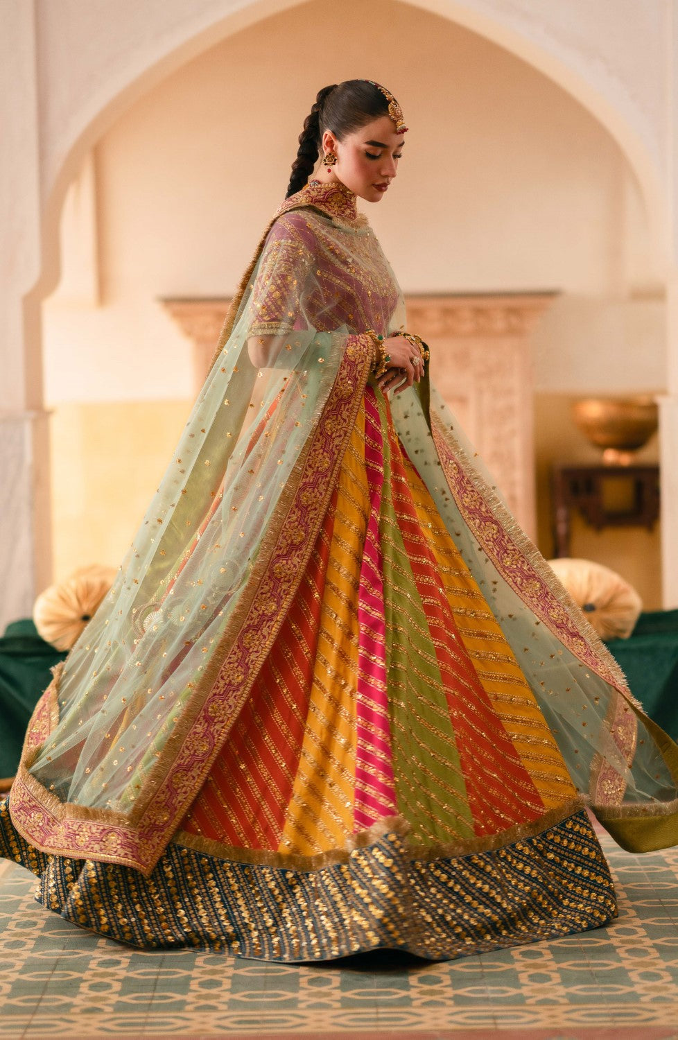 HOUSE OF MARYUM MULTI BRIDAL RAW SILK MAXI LUXURY UNSTITCH COLLECTION BY SHAEBIZ