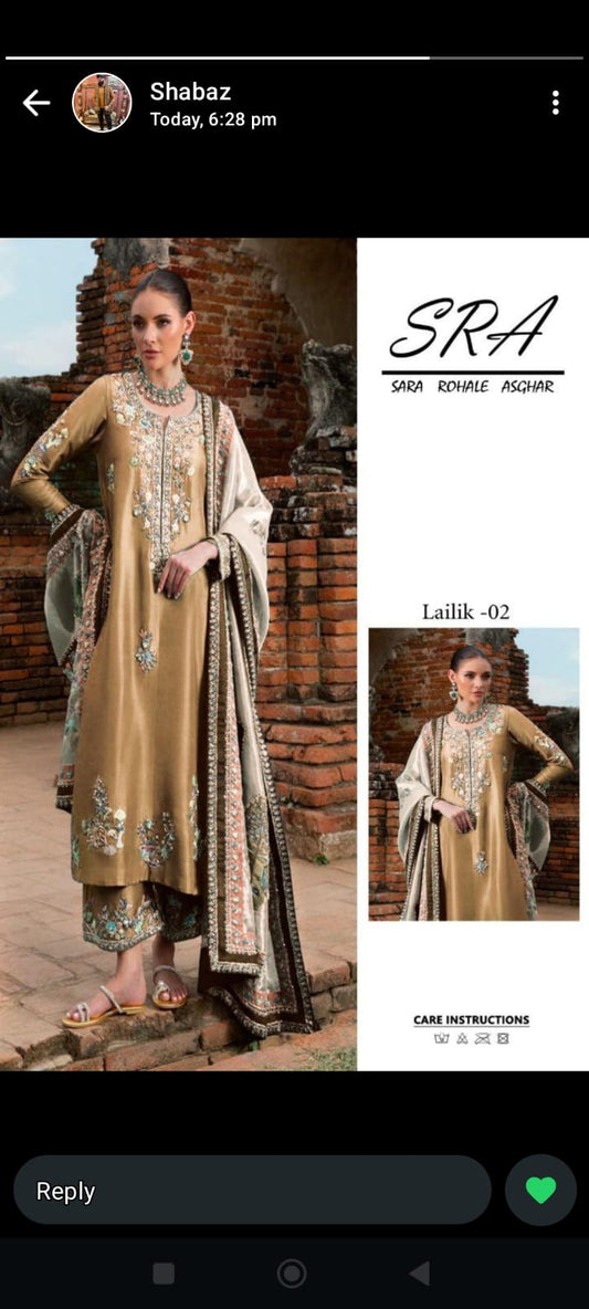 SARAH ROHAIL ASGHR 2026 LUXURY WEDDING WEAR UNSTITCH COLLECTION BY SHAEBIZ