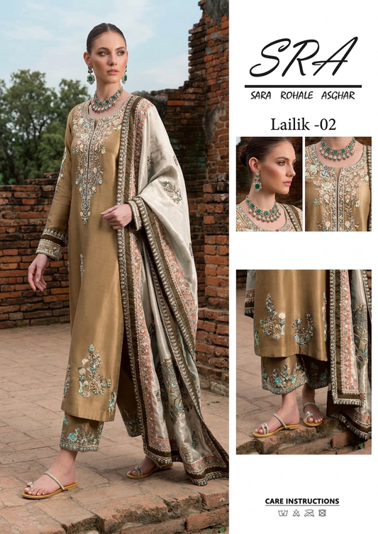 SARAH ROHAIL ASGHR 2026 LUXURY WEDDING WEAR UNSTITCH COLLECTION BY SHAEBIZ