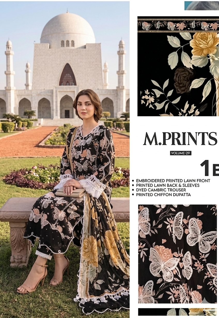 MARIA.B 2026 LWAN DIGITAL PRINT UNSTITCH COLLECTION BY SHAEBIZ