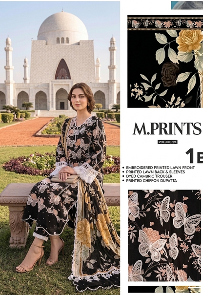 MARIA.B 2026 LWAN DIGITAL PRINT UNSTITCH COLLECTION BY SHAEBIZ