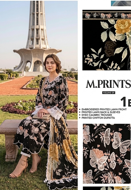 MARIA.B 2026 LWAN DIGITAL PRINT UNSTITCH COLLECTION BY SHAEBIZ