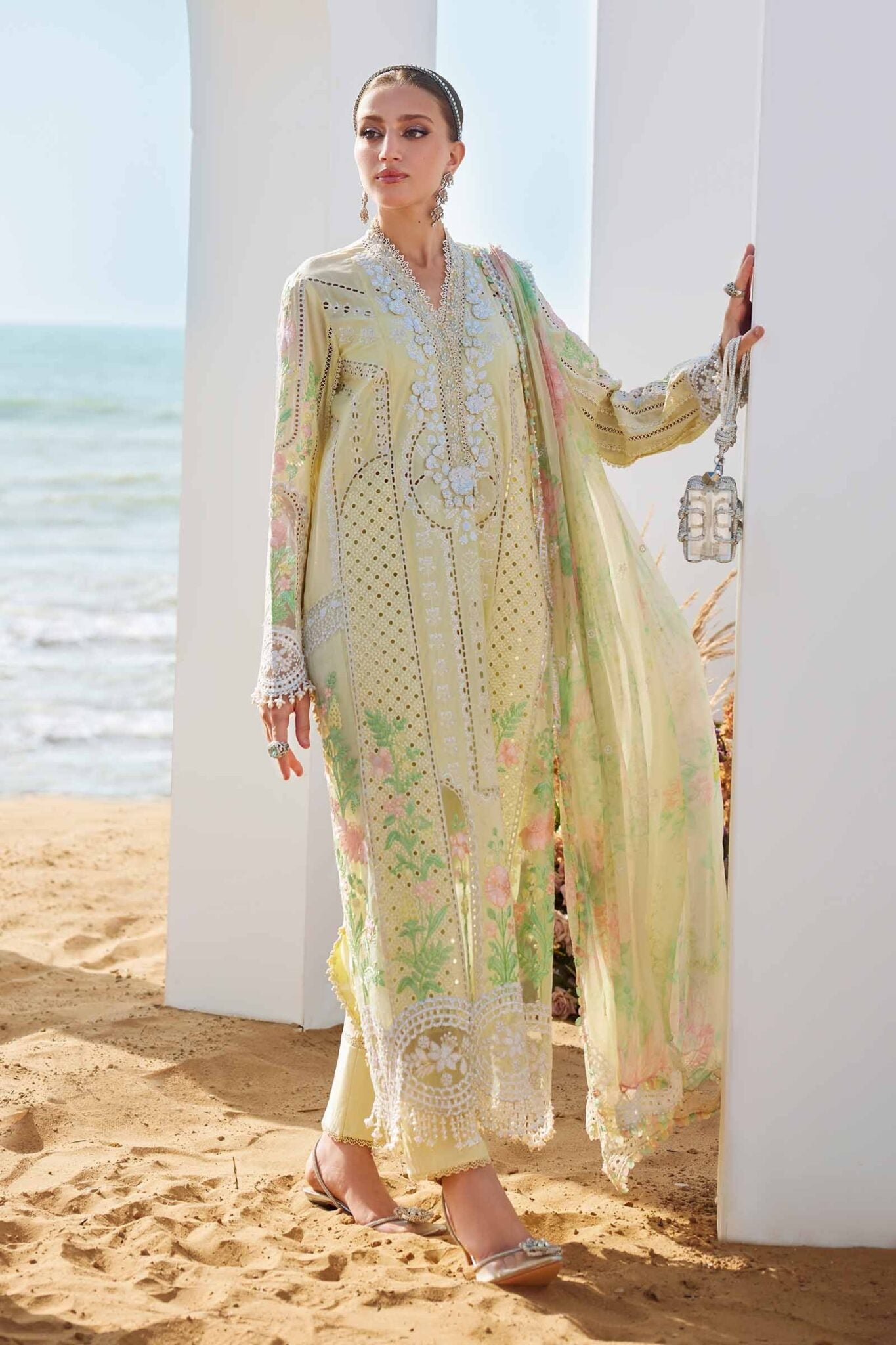 MARIA.B LAWN CHICKEN KARI LUXURY UNSTITCH EID COLLECTION BY SHAEBIZ