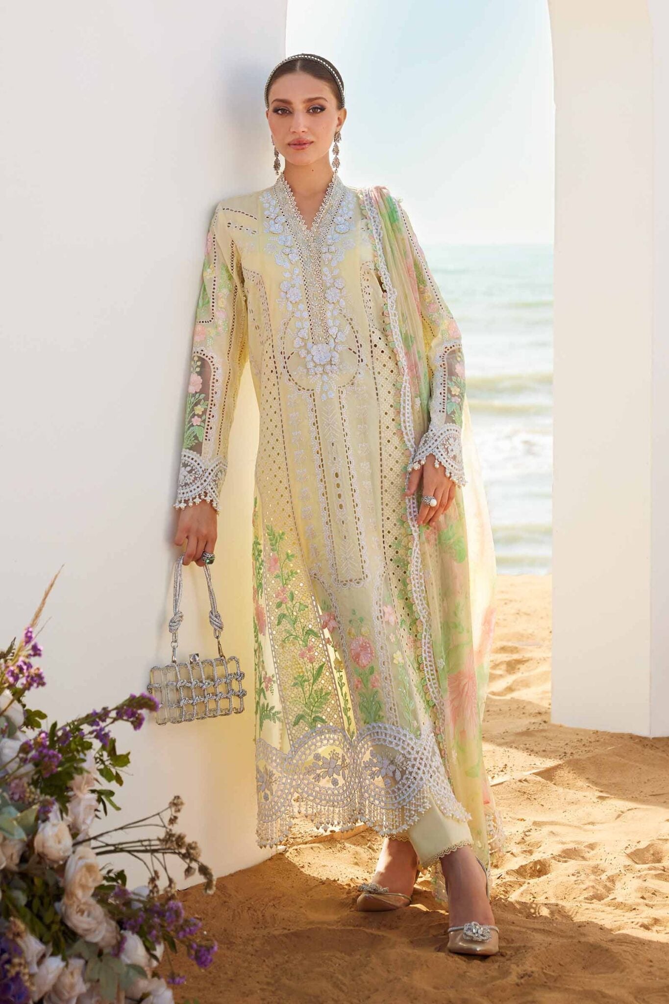 MARIA.B LAWN CHICKEN KARI LUXURY UNSTITCH EID COLLECTION BY SHAEBIZ