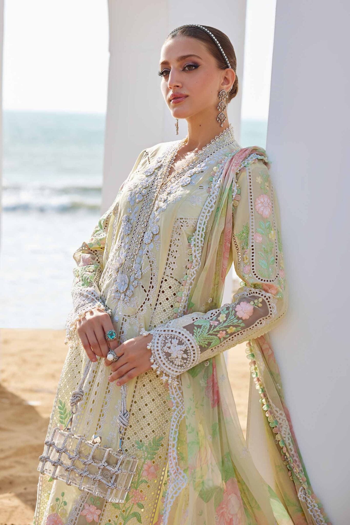 MARIA.B LAWN CHICKEN KARI LUXURY UNSTITCH EID COLLECTION BY SHAEBIZ