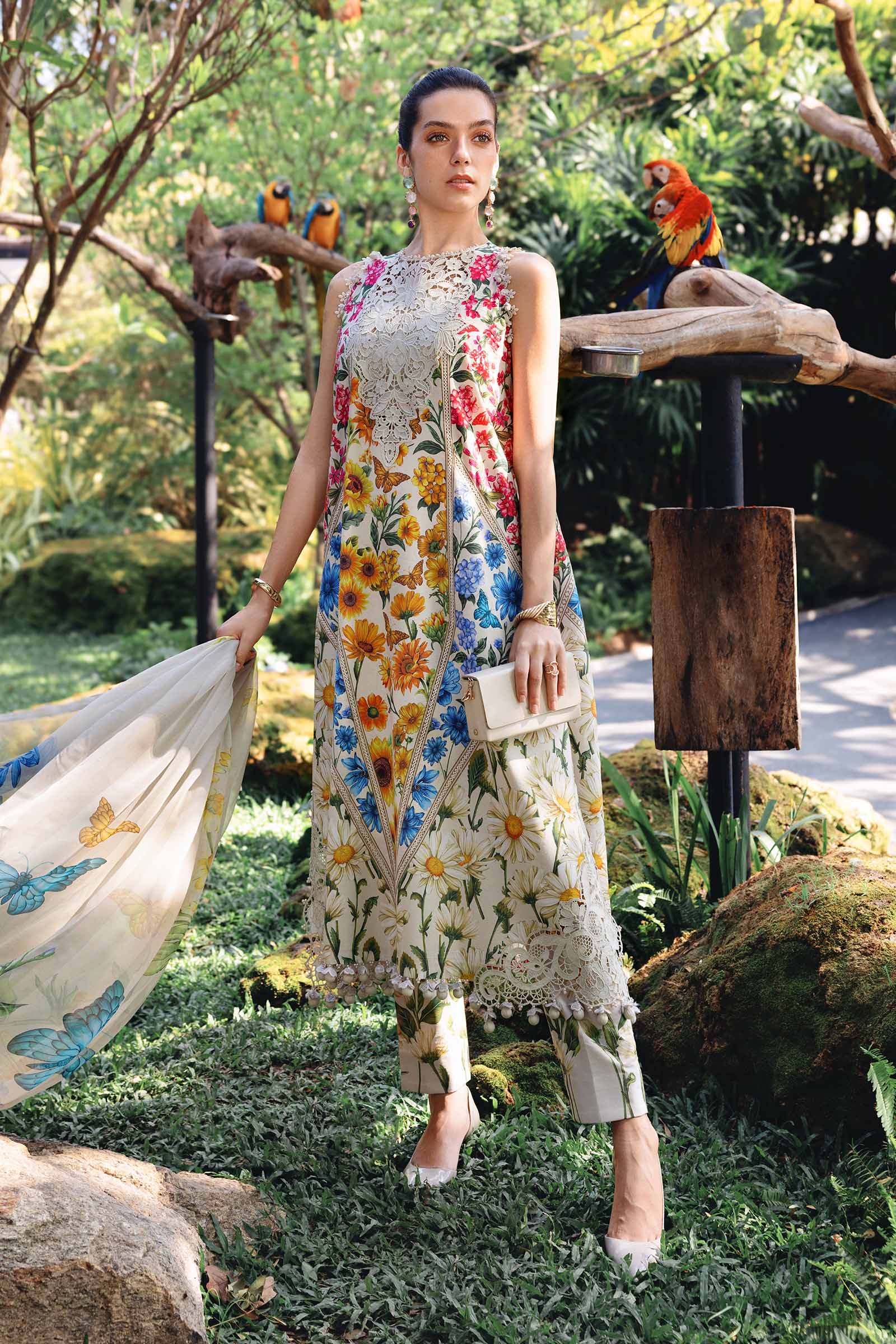 MARIA.B LAWN DIGITAL PRINT 2026 TOP EID UNSTITCH COLLECTION BY SHAEBIZ