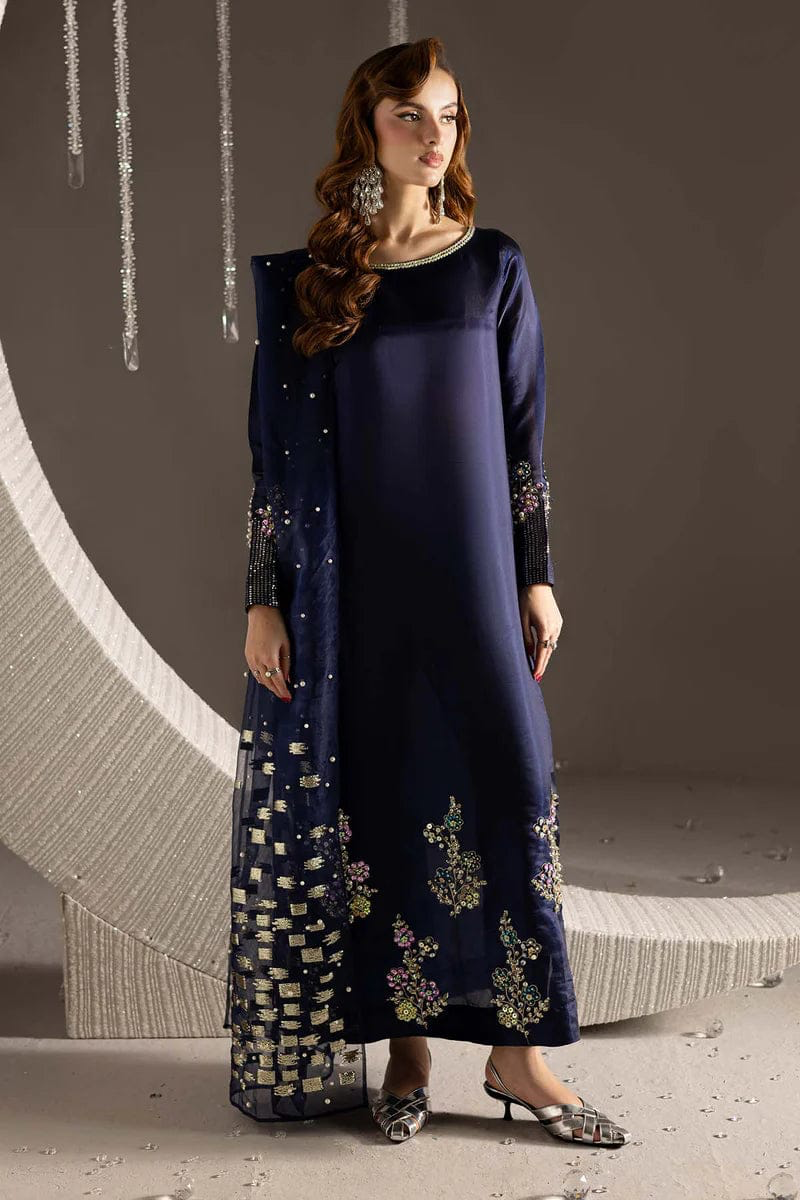 NUREH RAW SILK LUXURY PARTY WEAR UNSTITCH COLLECTION BY SHAEBIZ