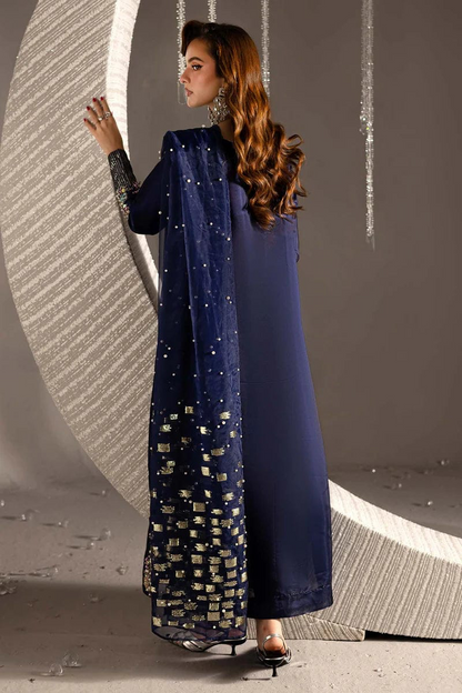 NUREH RAW SILK LUXURY PARTY WEAR UNSTITCH COLLECTION BY SHAEBIZ