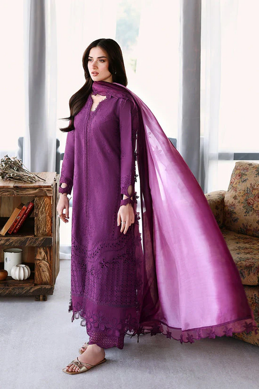 AZURE LAWN CHICKEN KARI 2026 UNSTITCH COLLECTION BY SHAEBIZ