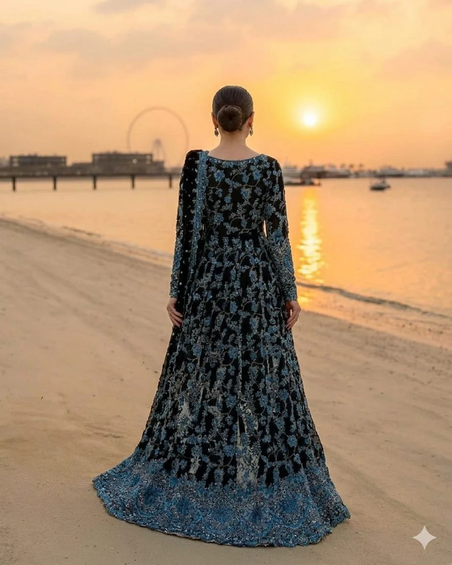 FAIZA SAQLAIN LAWN 2026 UNSTITCH FROCK BY SHAEBIZ CB