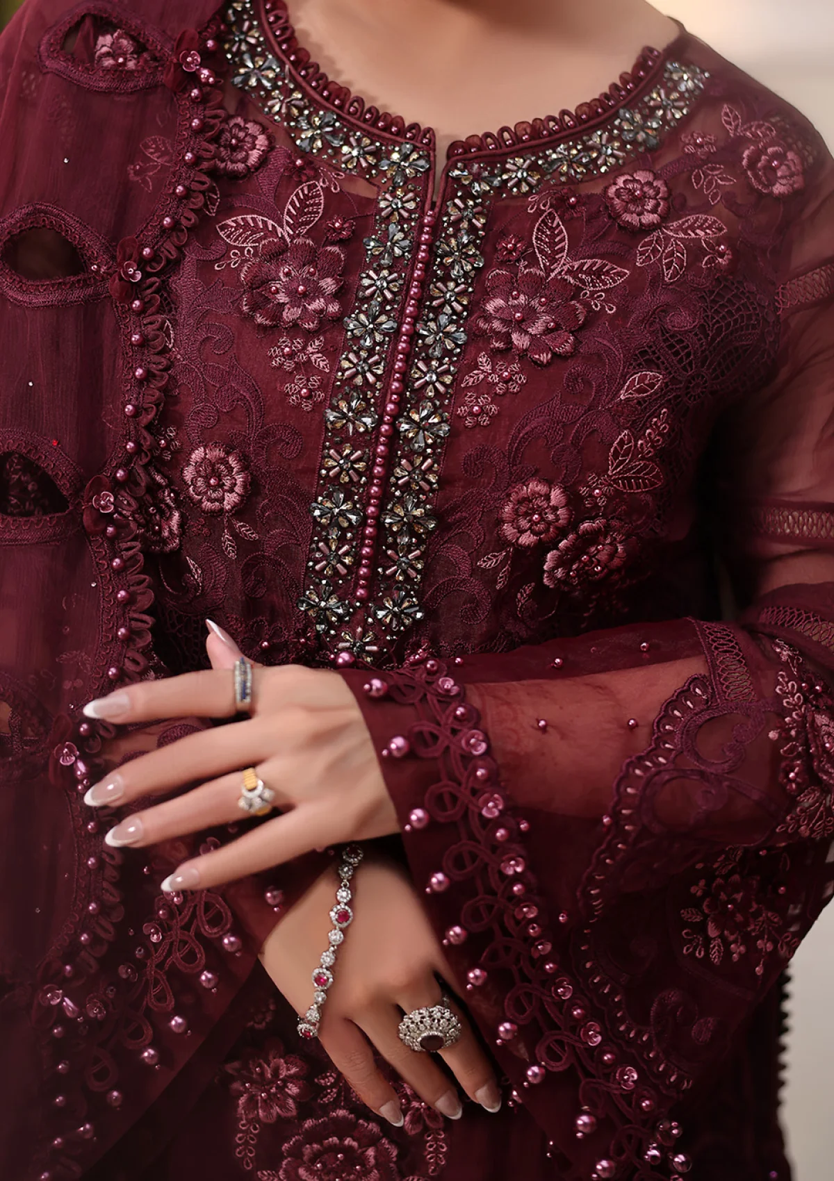 MARIA.B CHIFFON LATEST 2026 UNSTITCH COLLECTION BY SHAEBIZ