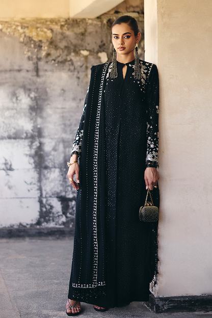 Suffused black dress 