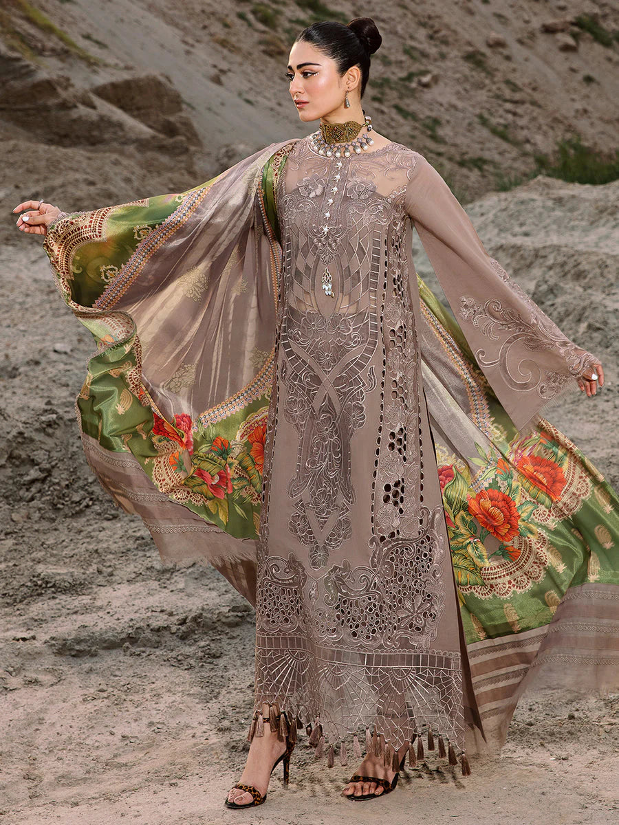 BIN ILYAS BROWN CHICKEN KARI | SUMMER LAWN COLLECTION| TOP PAKISTANI DRESS BY SHAEBIZ|