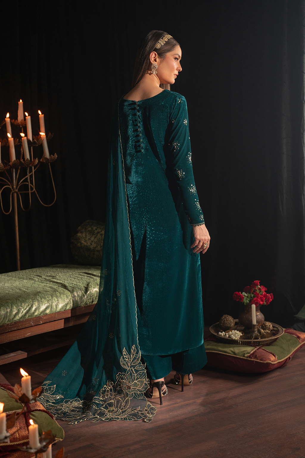 Pakistani Velvet Unstitched Replica Dress 2025 by Shaebiz