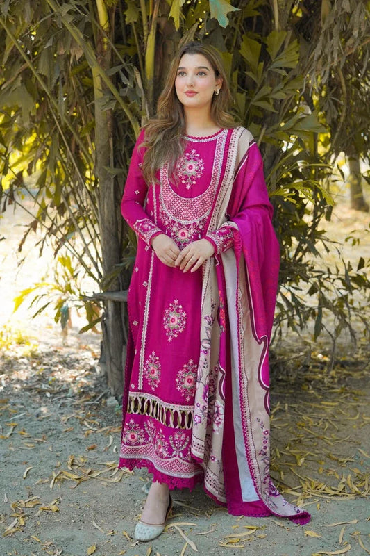 ANEELA'S NEW LUXURY KHADDAR WINTER COLLECTION| UNSTITCHED 3 PCS| TOP PAKISTANI DRESS BY SHAEBIZ