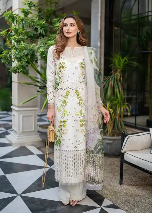CRIMSON WHITE CHICKEN KARI PRINTED LAWN COLLECTION UNSTITCHED MASTER REPLICA BY SHAEBIZ