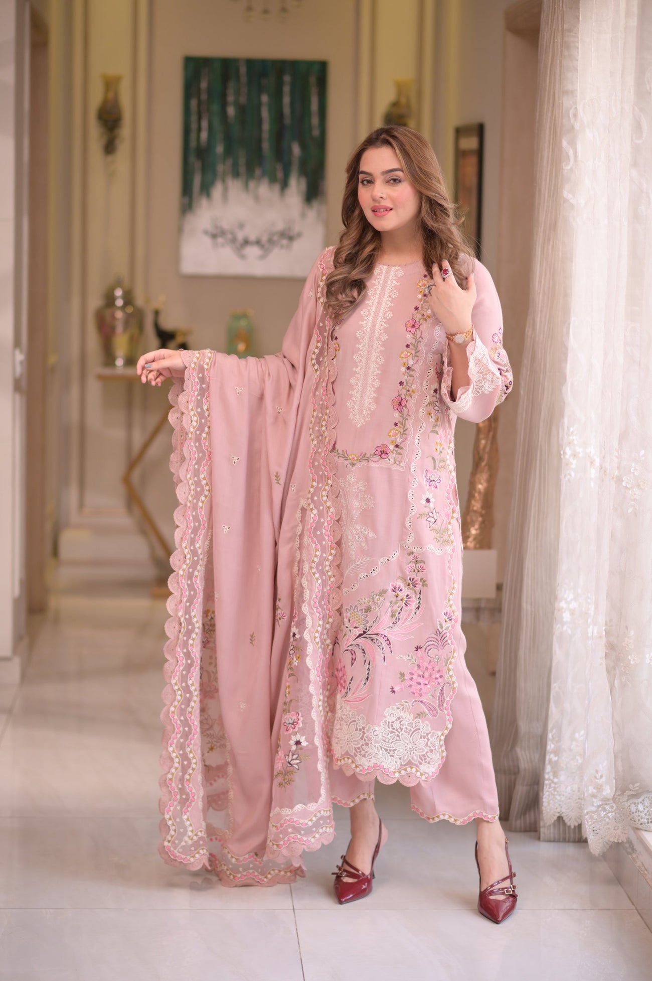 ANEELA'S LUXURY 2026 CHICKEN KARI LAWN COLLECTION| UNSTITCHED 3 PCS BY SHAEBIZ