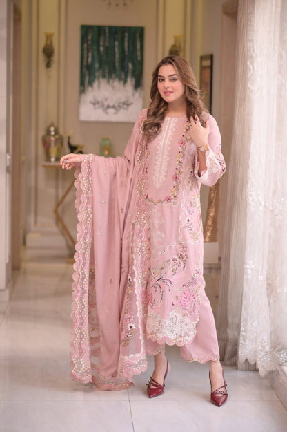 ANEELA'S LUXURY 2026 CHICKEN KARI LAWN COLLECTION| UNSTITCHED 3 PCS BY SHAEBIZ