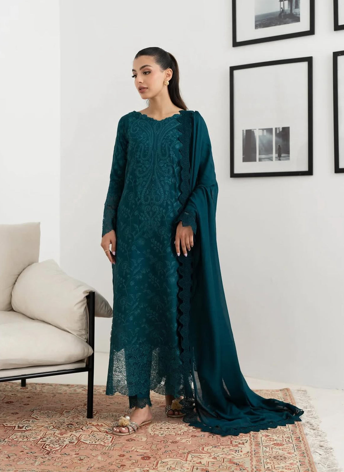 ZAIB ZINC LUXURY LAWN COLLECTION| UNSTITCHED SUMMER COLLECTION| TOP PAKISTANI DRESS BY SHAEBIZ