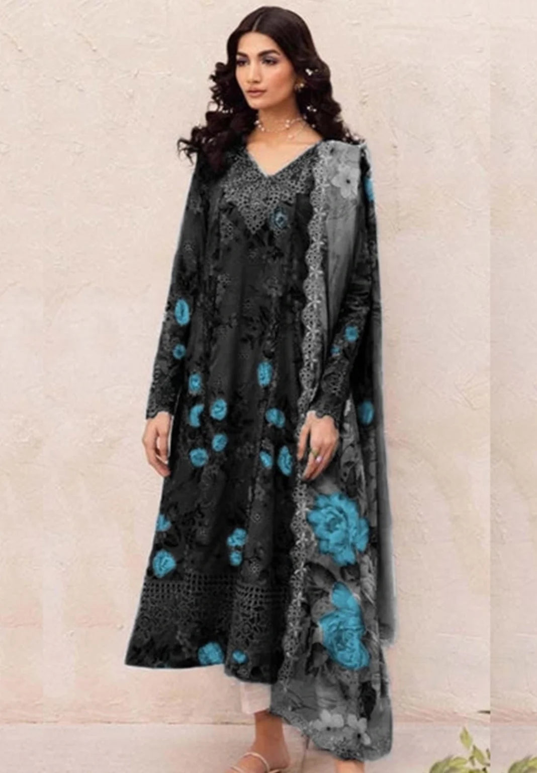 IZNIK BLACK ORCHID LUXURY LAWN COLLEGE| CHICKEN KARI| TOP PAKISTANI DRESS BY SHAEBIZ