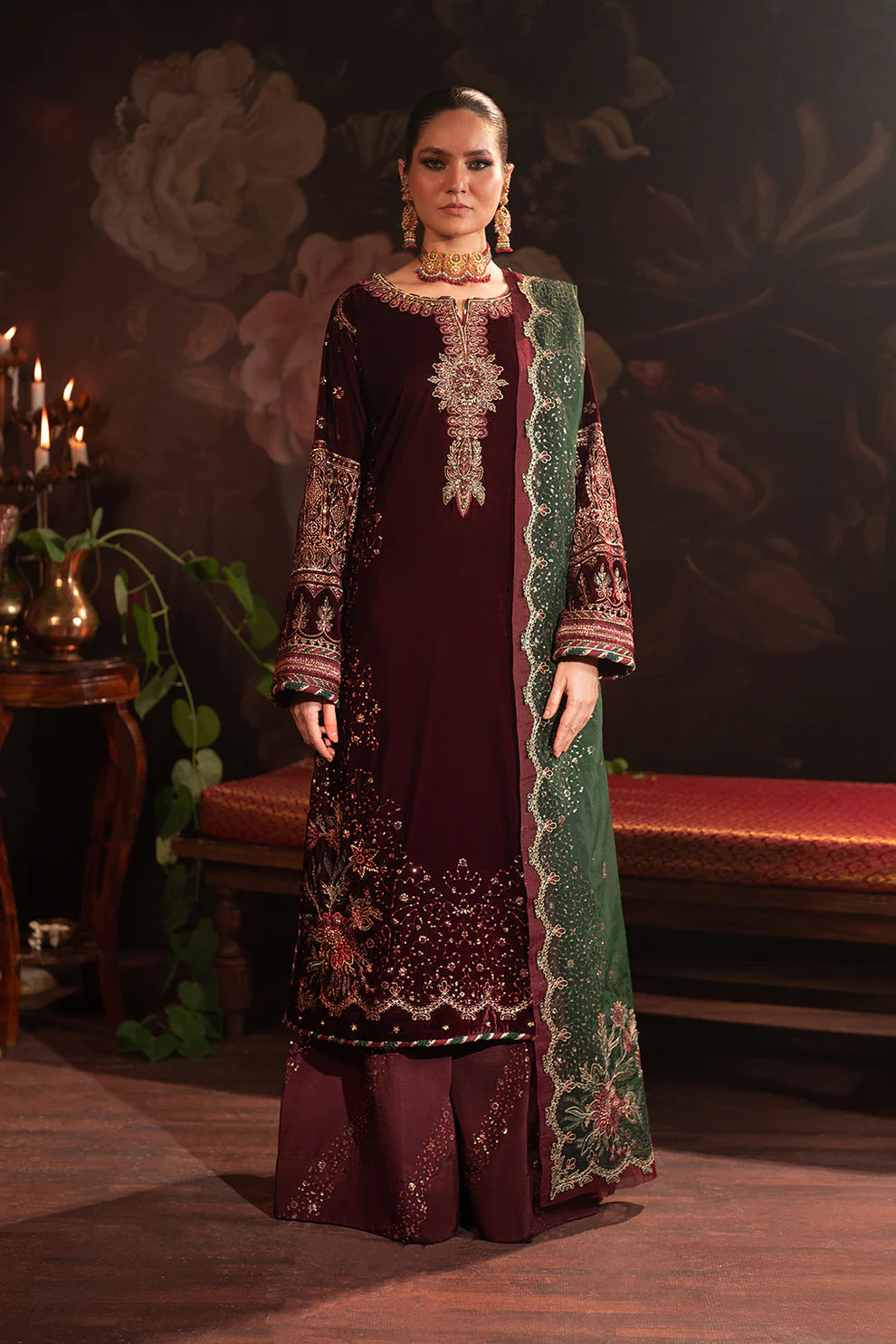 IZNIK LATEST VELVET COLLECTION|UNSTITCHED 3 PCS BY SHAEBIZ