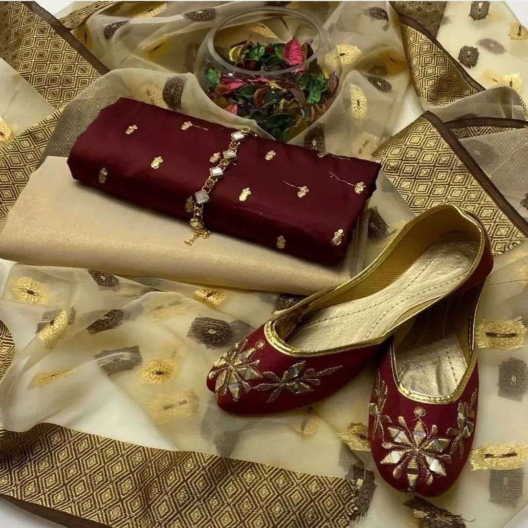 JACQUARD EMBROIDERY SILK