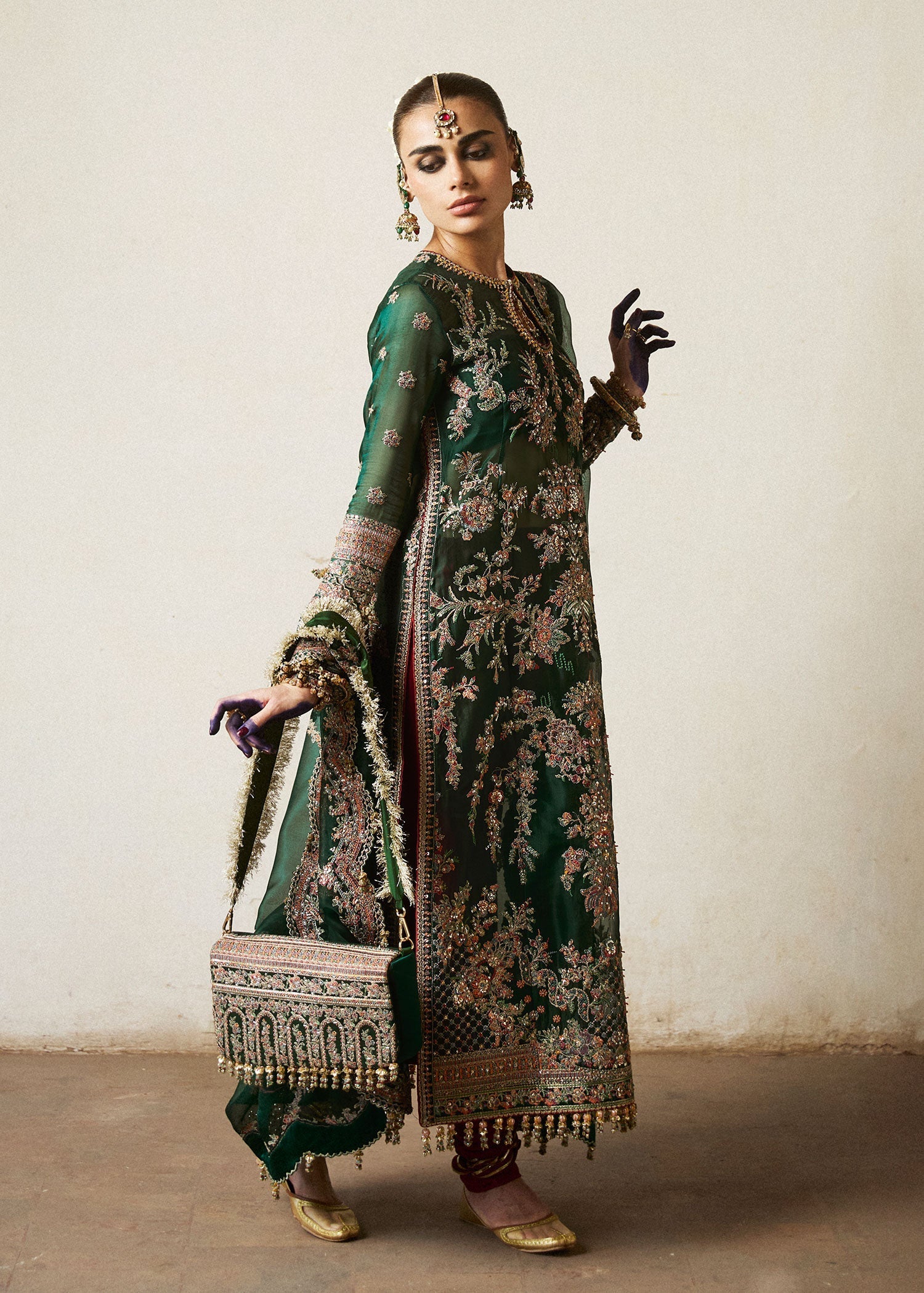 HUSSAIN REHAR ORGENZA LUXURY WEDDING FORMALS| UNSTITCHED MASTER REPLICA| TOP PAKISTANI DRESS BY SHAEBIZ