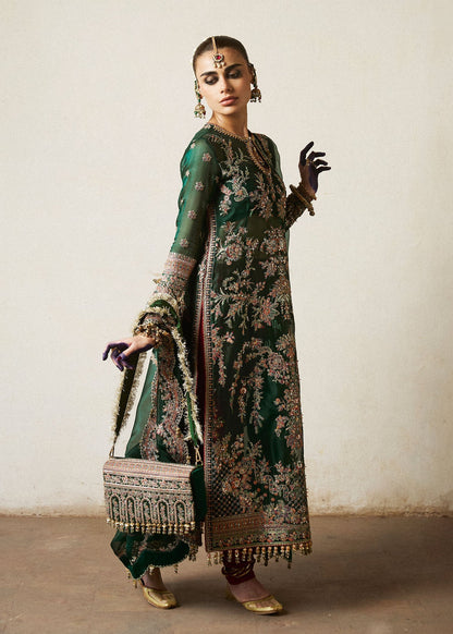 HUSSAIN REHAR ORGENZA LUXURY WEDDING FORMALS| UNSTITCHED MASTER REPLICA| TOP PAKISTANI DRESS BY SHAEBIZ