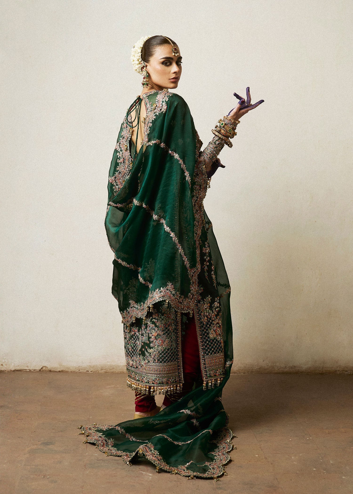 HUSSAIN REHAR ORGENZA LUXURY WEDDING FORMALS| UNSTITCHED MASTER REPLICA| TOP PAKISTANI DRESS BY SHAEBIZ