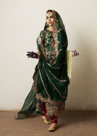 HUSSAIN REHAR ORGENZA LUXURY WEDDING FORMALS| UNSTITCHED MASTER REPLICA| TOP PAKISTANI DRESS BY SHAEBIZ