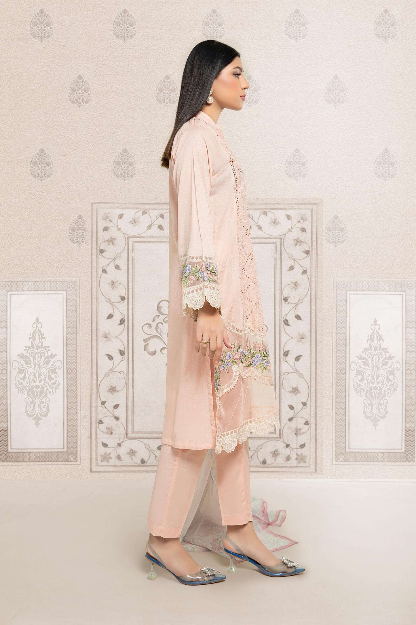 MARIA B PINK LAWN FORMAL WEAR DRESS (MB-SP22)