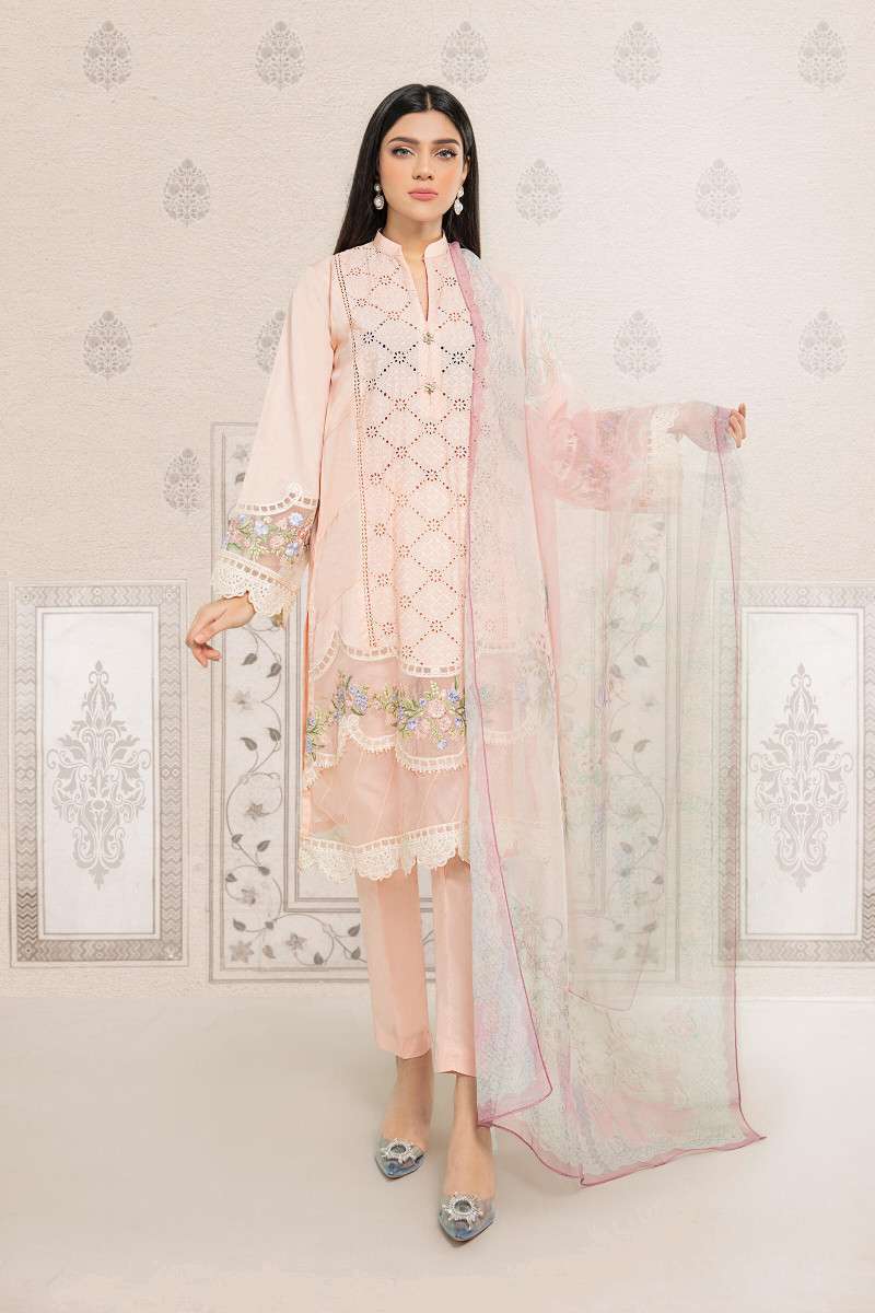 MARIA B PINK LAWN FORMAL WEAR DRESS (MB-SP22)